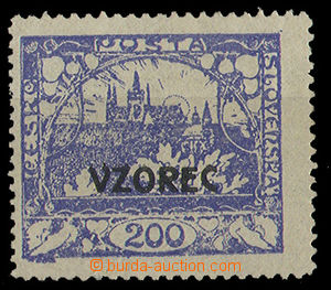 24931 -  Vzorec 200h ultramarínová, Pof.22Cvz, zk. Stu, kat. 800 K