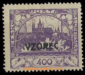 24933 -  Vzorec 400h fialová, Pof.24Cvz, kat. 450Kč