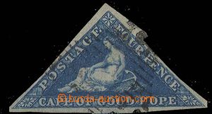 24934 - 1855 Mi.2/Iy, Triangle, linear postmark, irregular cutting, 