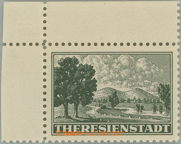 249360 - 1943 Pof.Pr1A, Připouštěcí známka s ŘZ 10½, levý hor