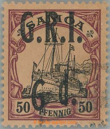 249417 - 1914 SG.108b, Císařská jachta 50Pf s převrácenou čísl