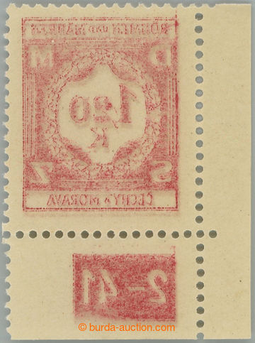 249424 - 1941 Pof.SL7 DČ Ob, Služební I, hodnota 1,20K červená, 