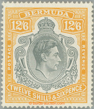 249455 - 1947 SG.120d, Jiří VI. 12Sh6P grey and yellow; bezvadný k