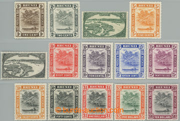 249459 - 1947-1951 SG.79-92, Brunei River 1C - $10; kompletní oblíb