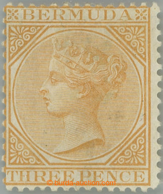 249518 - 1874 SG.5a, Victoria 3d yellow-buff, wmk Crown CC, perforati