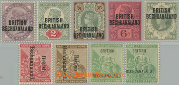 249573 - 1891-1904 SG.33-37, 38-39, 56, 58, sestava 9 zn. Velké Brit