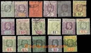 24958 - 1902 comp. of stamps Straits Settlements, Mi.79 - 85, 88, 90