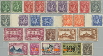 249629 - 1938-1948 SG.128-141, George VI. - Portraits and motives ½d