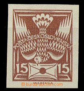 24968 - 1920 ZT 15h na bílém papíru, archový obtisk, zk. Stu (st