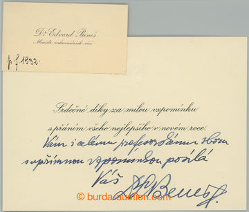 249706 - 1931-1937 BENEŠ Edvard (1884–1948), druhý čs. prezident