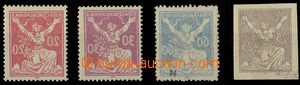 24974 - 1920 strojové obtisky na zn. Pof.151A, 153A, 154A, 157N - z