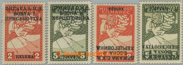 249753 - 1918 VYDÁNÍ PRO BOSNU A HERZEGOVINU / Mi.17 IA, 18 II, 17 