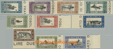 249830 - 1930 Sass.155-164, Motives 2C - 10L; very fine complete set 