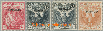 249846 - 1916 Sass.19-22, italské přetiskové 10c+5c - 20c+5c s př