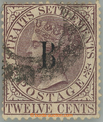 249852 - 1883 BANGKOK / SG.22, Viktorie 12c fialově-hnědá; bezvadn