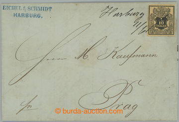 249856 - 1855- letter to Prague, with Coat of arms 1/10Th/3Sgr, Mi.7a