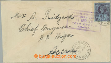 249857 - 1896 NIGER COMPANY TERRITORIES / dopis z Akassy do Accry (Zl