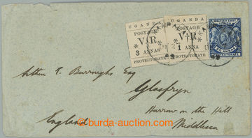 249859 - 1899 letter to England, with Uganda Protectorate VR 3A and 1