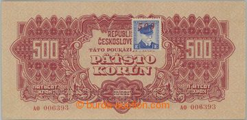 249927 - 1945 Ba.67, 500K 1944 s kolkem, série AO, perforace 2x SPEC