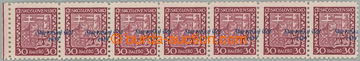 249949 - 1939 Sy.6 VPP, Znak 30h fialová, vodorovná krajová 7-pás