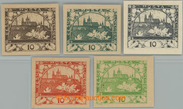 250025 -  PLATE PROOF  10h Neotypie (gravure-print), comp. 5 pcs of p