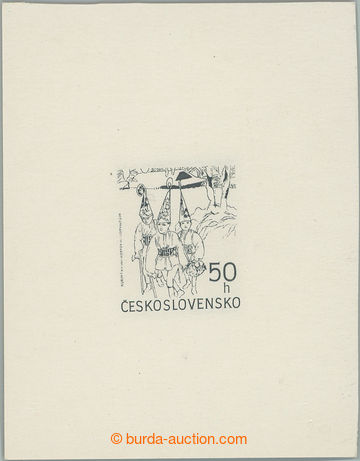 250052 - 1991 PLATE PROOF  Pof.2999, Christmas 50h, print definitive 