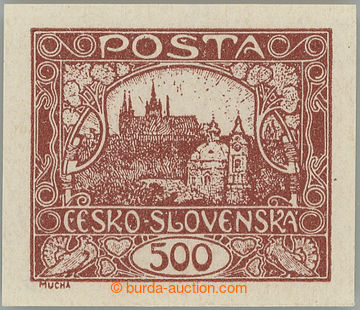 250089 -  Pof.25 IIs, 500h brown, spiral type II., plate 2; mint neve