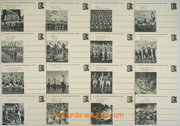 250103 - 1960 CDV142/1-16, II. Spartakiad, complete set; very fine, c