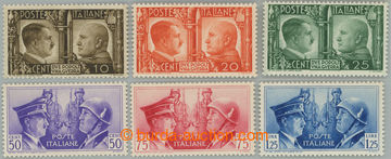 250167 - 1941 Sass.452-457, Italsko-německé přátelství Mussolini