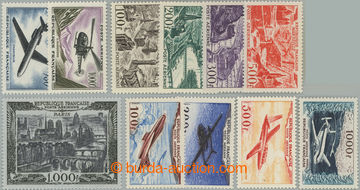 250324 - 1949-1958 selection of air-mail stamps: set Mi.861-865, 987-