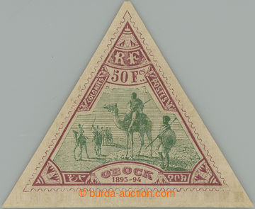 250326 - 1894 Yv.64, Triangle 50Fr; very fine unused mint highest val