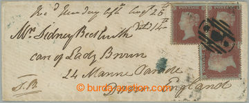 250347 - 1854 CRIMEAN WAR / small folded letter to Dover, franked wit