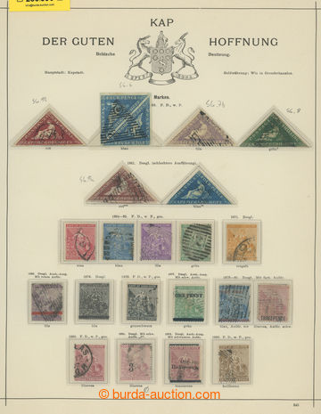 250396 - 1853-1882 [COLLECTIONS]  Schaubek page, i.a. with Triangles 