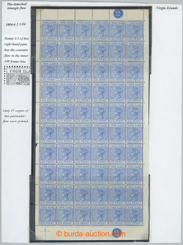 250407 - 1884 SG.31, 31b, 2x 60-blok Viktorie 2½P modrá, na TD 2 hl