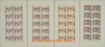 250487 - 1956 Pof.PL913-916, Costumes II., complete set; sporadically