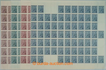 250525 - 1942 COUNTER SHEET / Pof.74-77, 53. birthday A. H., complete