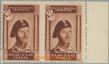 250562 - 1946 POLISH FIELD POST - Corpo Polacco Sass.17c, Post Polowa