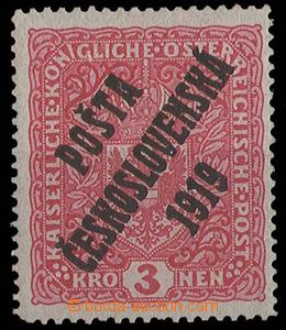 25068 -  3K Znak úzká, Pof.49, zk. Kar., kat. 1200Kč