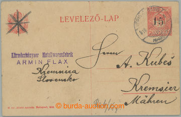 250760 - 1919 CRV22, 15h/10f Kremnické provizorium, uherská dopisni
