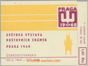 250784 - 1968 ZS1, PRAGA 1968 1,50Kčs; kompletní první známkový 