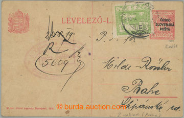 250813 - 1919 CRV8, Žilinské vydání (Šrobárův přetisk), uhers