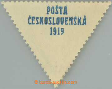 250839 -  coupon with blue overprint from stamp. Triangle 2h, overpri