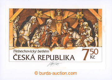 250896 - 2006 Nerealizovaný design for stamp. Třebechovický crib 7