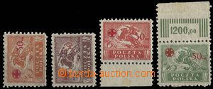 25097 - 1921 přetisk ČK, Mi.154-157, kat. 95€