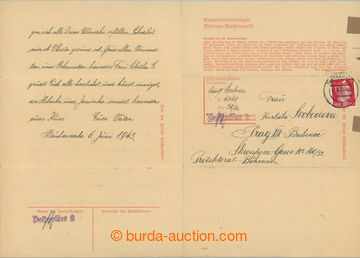 251012 - 1943 C.C. BUCHENWALD / preprinted folded letter addressed to