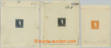 251061 - 1912 ANK.69l, 3x PLATE PROOF Franz Joseph I. 10h in unissued