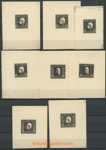 251065 - 1912 Ferch.64-83, Franz Joseph I. 1h-5K, PLATE PROOFs as min