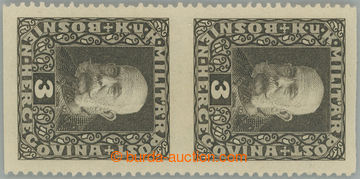 251066 - 1916 ANK.99, pair Franz Joseph I. 3h with omitted horiz. per