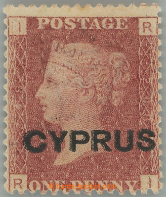 251101 - 1880 SG.2aa, Victoria 1P red, plate 218, DOUBLE overprint CY
