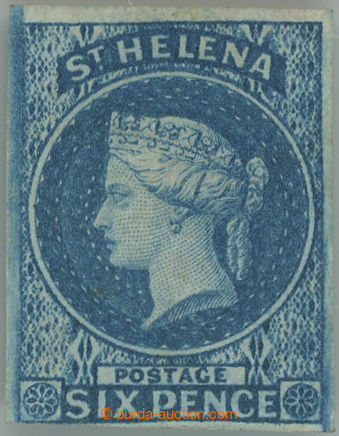 251116 - 1856 SG.1, Victoria 6P blue (Perkins Bacon) imperforated, wm